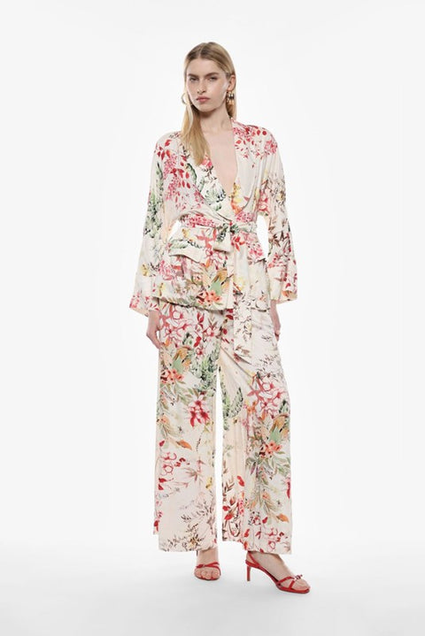 Blazer con stampa floreale