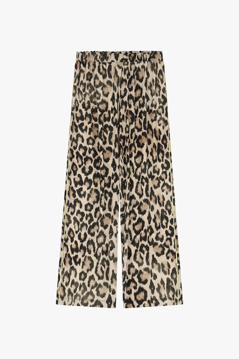 Pantaloni ampi stampa animalier