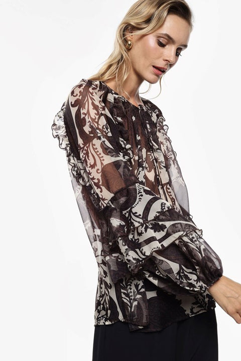 Camocia fantasia in organza
