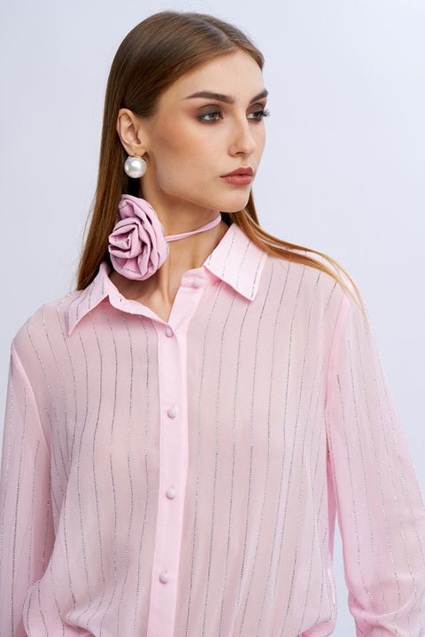 Camicia gessata diamanti