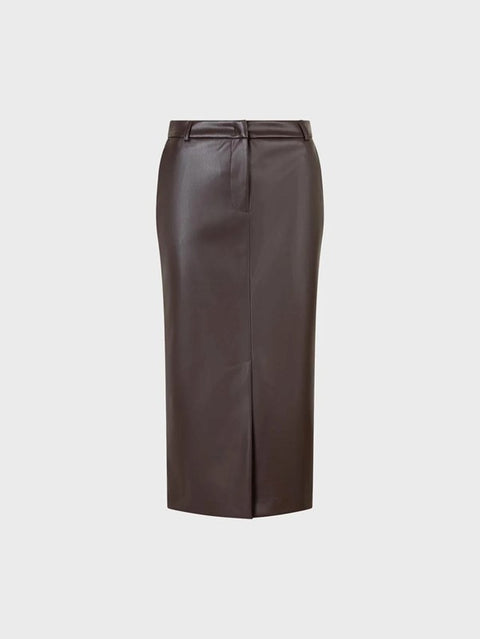 Pencil skirt in ecopelle