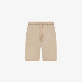 Bermuda in lino e cotone grigio stone