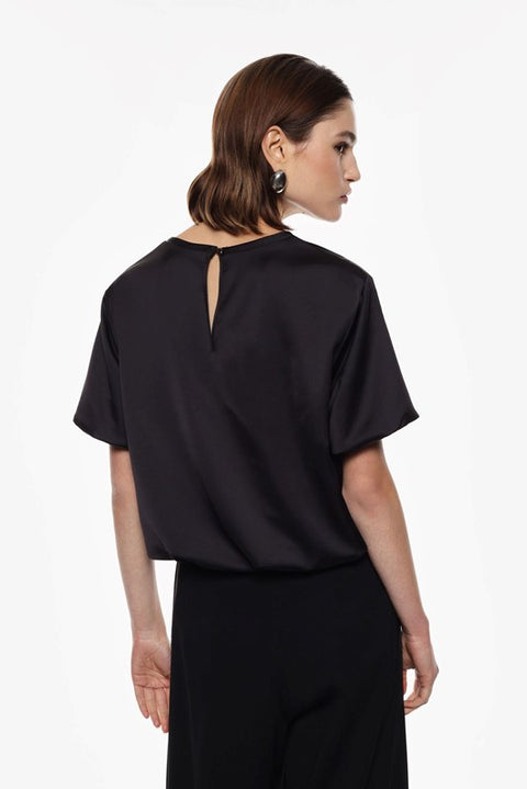 Blusa palloncino manica corta
