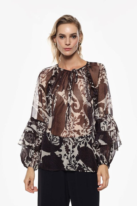 Camocia fantasia in organza