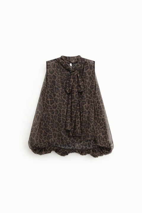 Camicia con collo a punta stampa