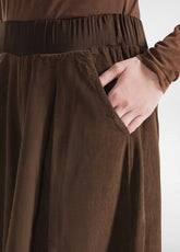 Pantalone coulotte in vita