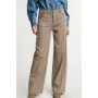 Pantaloni ampi cinque tasche vita alta