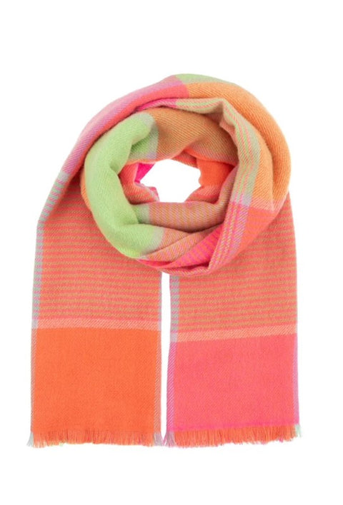 Sciarpa larga fluo misto lana