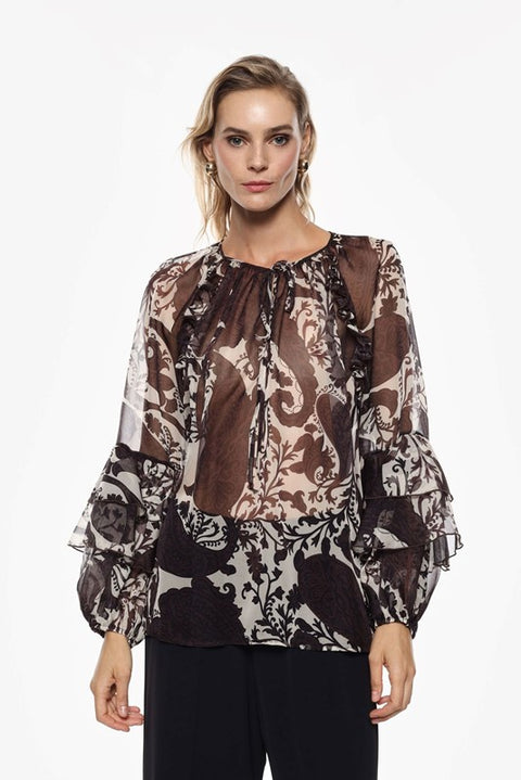 Camocia fantasia in organza
