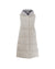 Long eco down hooded vest<BR/>