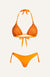 Bikini Triangolo Imbottito Lurex Stampa Optical