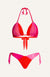 Bikini Triangolo Imbottito Tricolor Tulle e Lycra